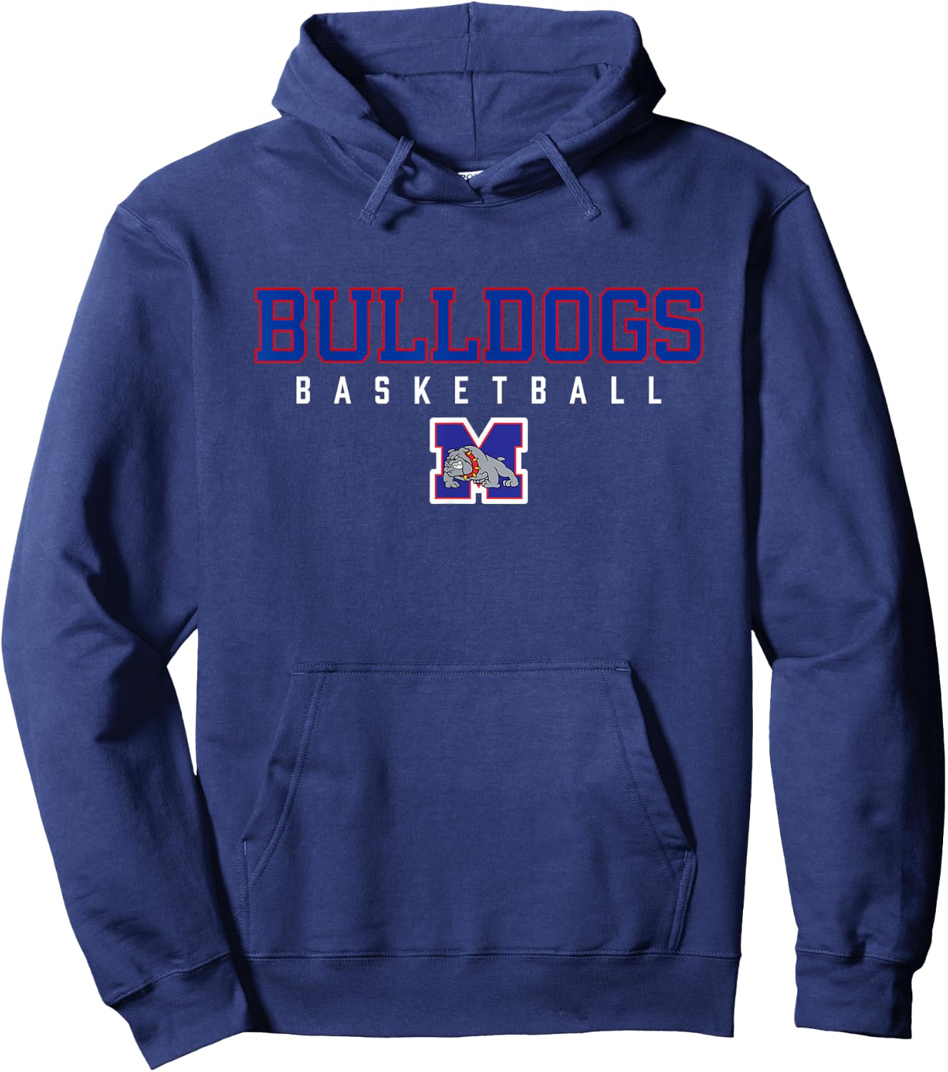 Mason Bulldogs Logo Basketball HS Hoodie - Hoodie | Navy