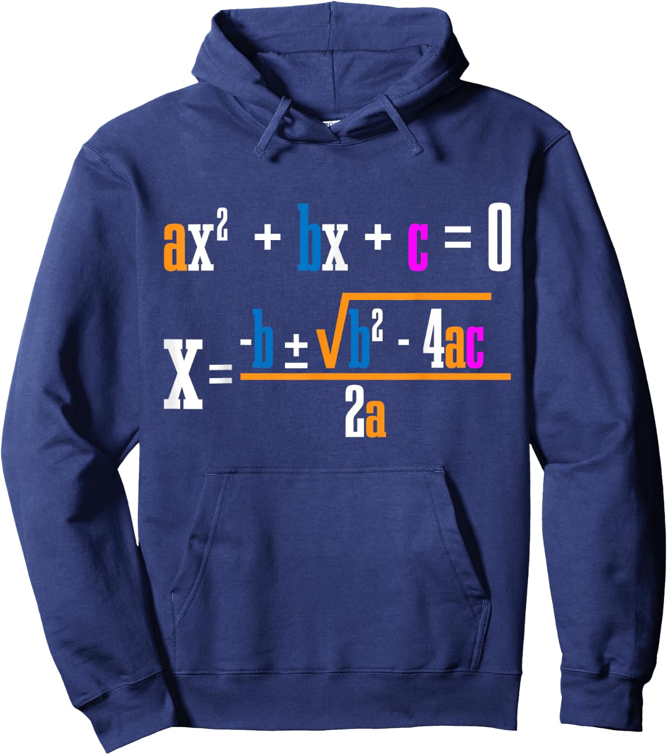 Quadratic Formula For Math Class Hoodie - Hoodie | Navy