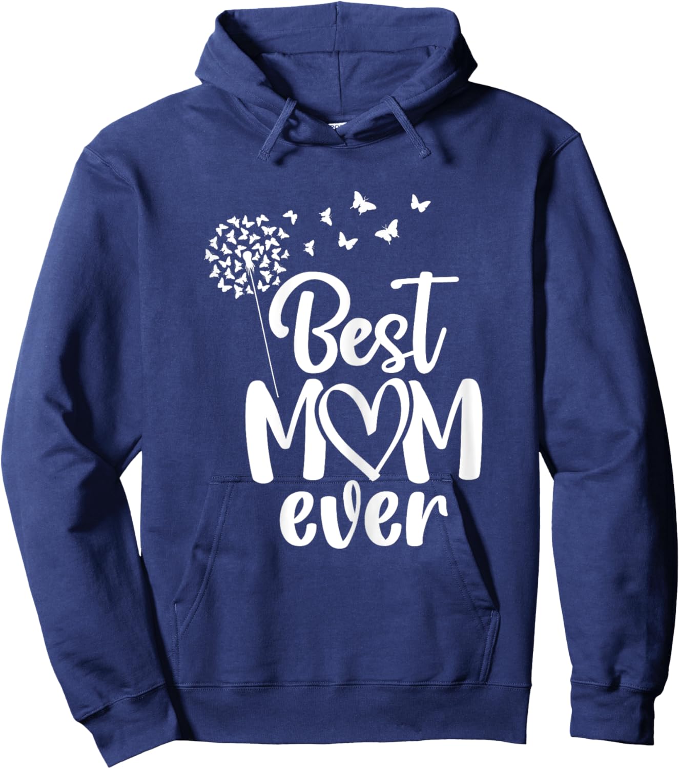 Butterflies Best Mom Ever From Daughter Son On Mother's Day Hoodie - Hoodie | Navy