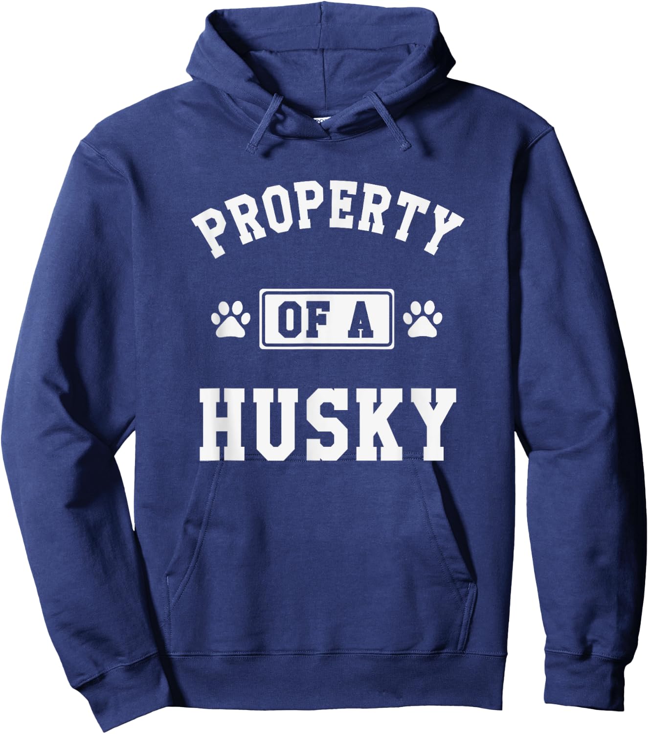 Property Of A Husky - Funny Husky Shirt Gift Husky Lover Hoodie - Hoodie | Navy