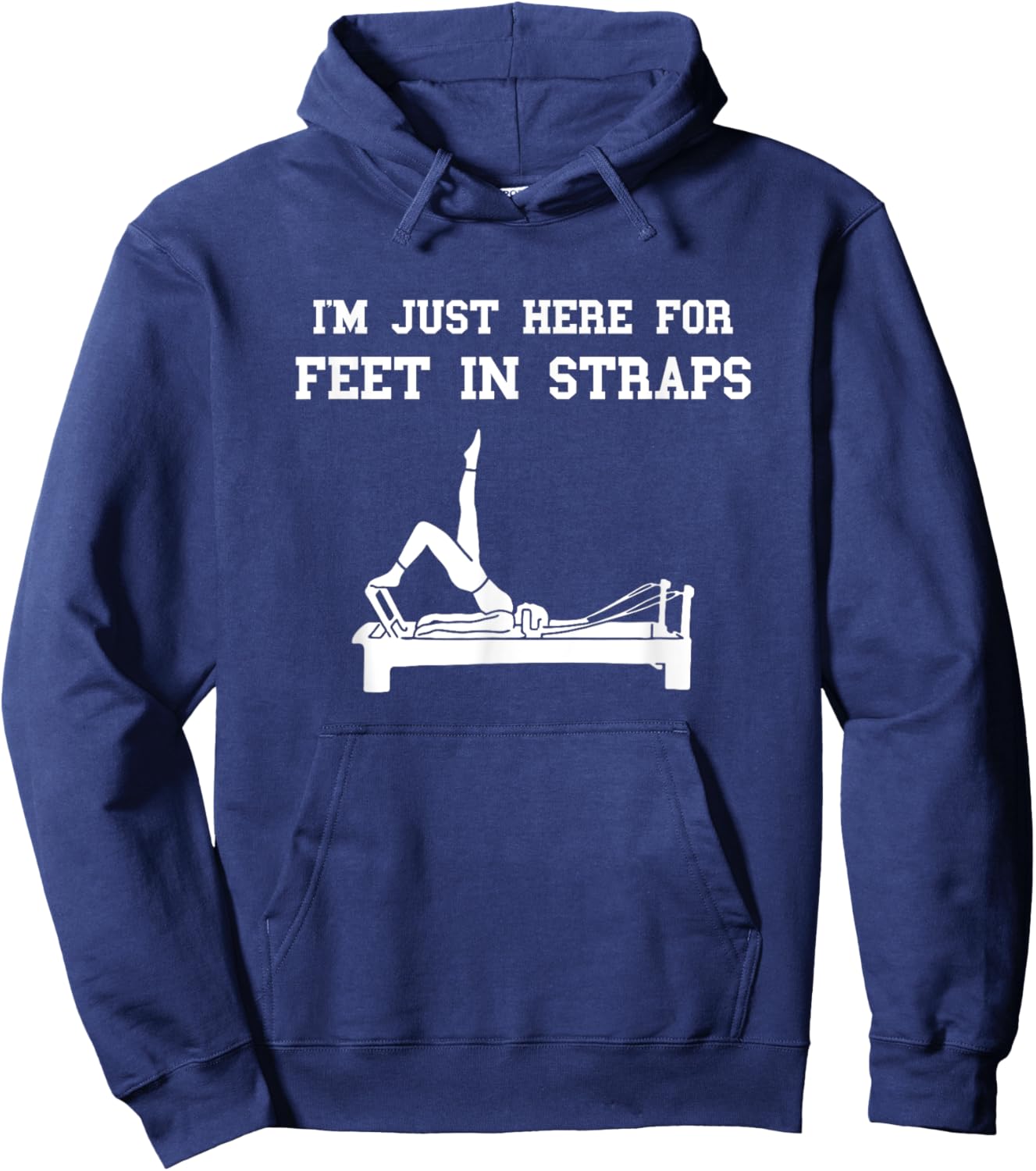 Pilates Workout Feet In Straps Pilates Fitness Instructor Hoodie - Hoodie | Navy
