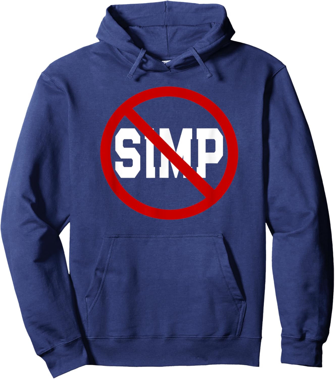 NO Simps - Funny Novelty Simp - Simp Halloween Graphic Hoodie - Hoodie | Navy