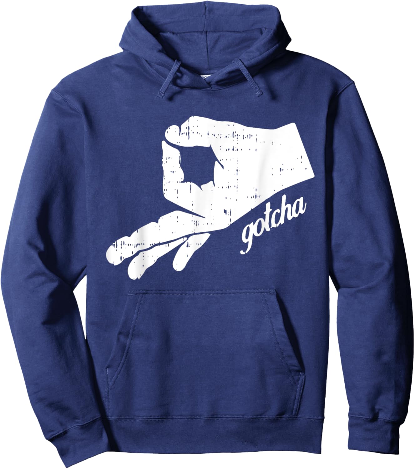 Ok Symbol Hand Gotcha Halloween Funny Circle Game Meme Hoodie - Hoodie | Navy