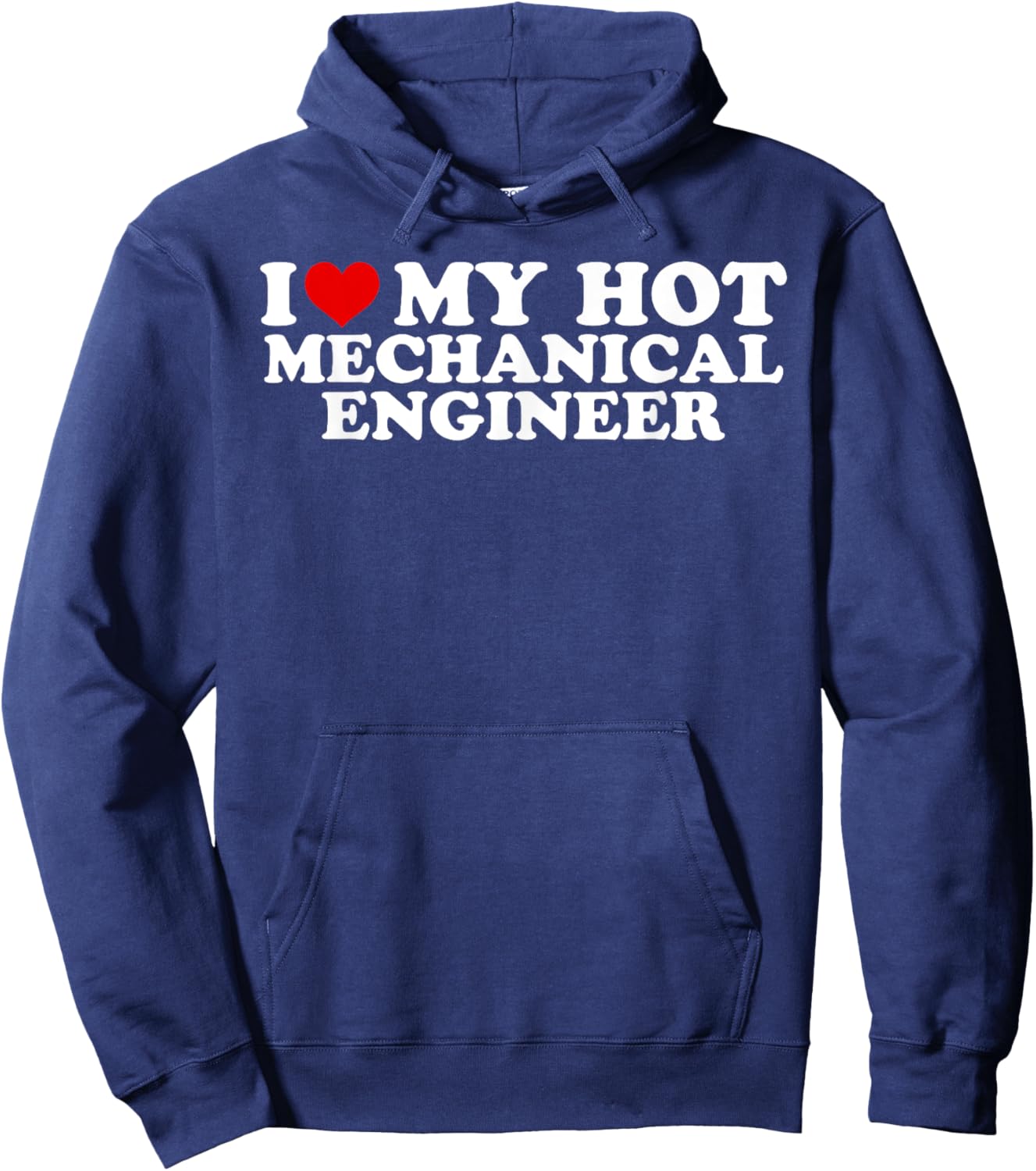 I Love My Hot Mechanical Engineer Boyfriend Couple Matching Hoodie - Hoodie | Navy