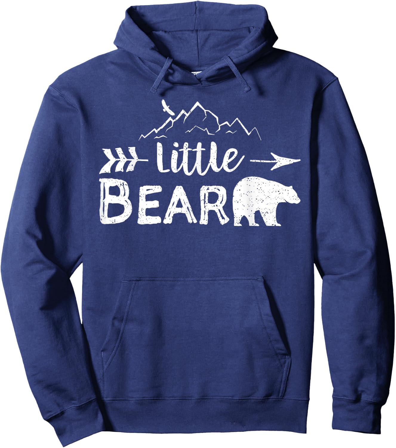 Little Bear Shirt Matching Family Mama Papa Bear Camping Hoodie - Hoodie | Navy