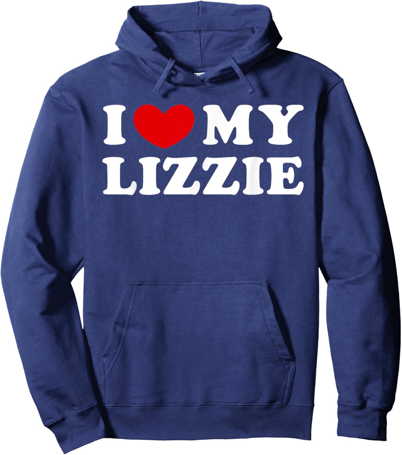 I Love My Lizzie, I Heart My Lizzie Hoodie - Hoodie | Navy