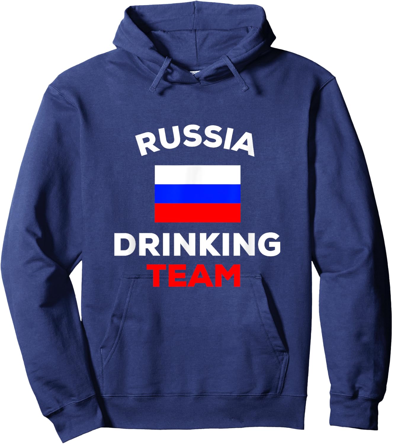 Russia Drinking Team Russian Flag Country Beer Funny Party Hoodie - Hoodie | Navy