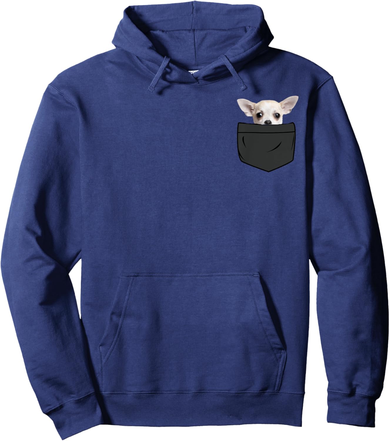Funny Chihuahua In a Printed Pocket Chihuahua Dog Owners Hoodie - Hoodie | Navy