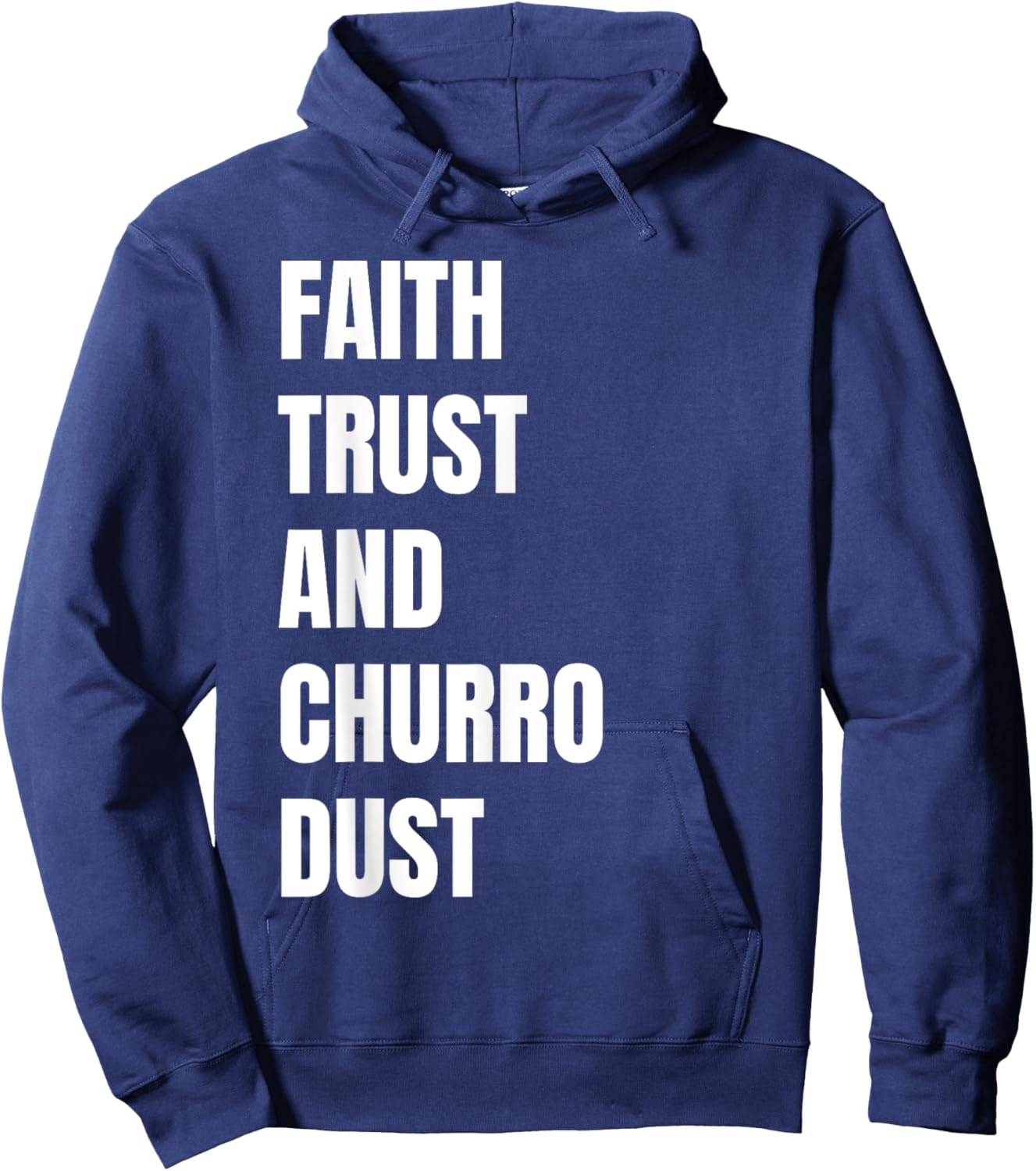 Faith Trust and Churro Dust Kids Vintage Mexican Churros Hoodie - Hoodie | Navy