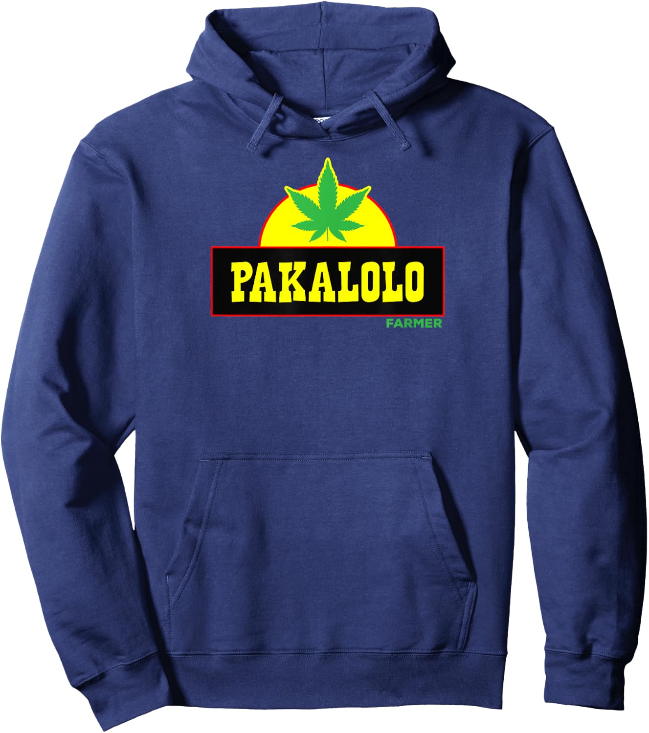 Pakalolo Hawaiian Farmer Pot Leaf Shirt Hoodie - Hoodie | Navy