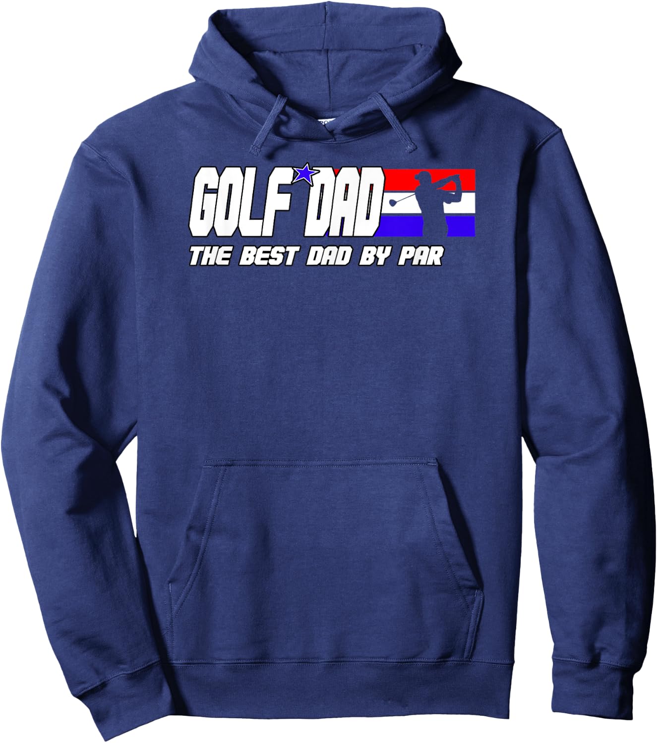 Dad Golf Shirt Men Fathers Day Golf Gifts Best Dad By Par Hoodie - Hoodie | Navy