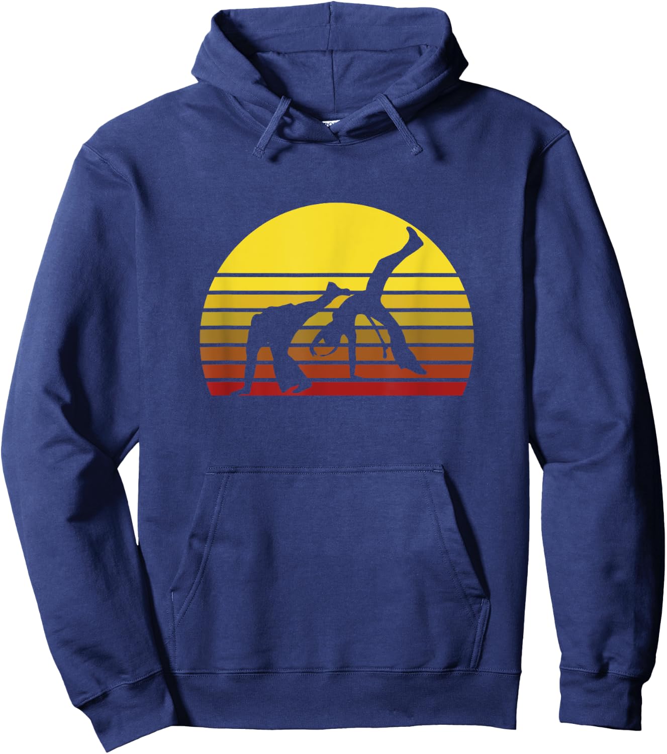 Afro Brazilian Capoeira Dance Martial Artist Silhouette Hoodie - Hoodie | Navy