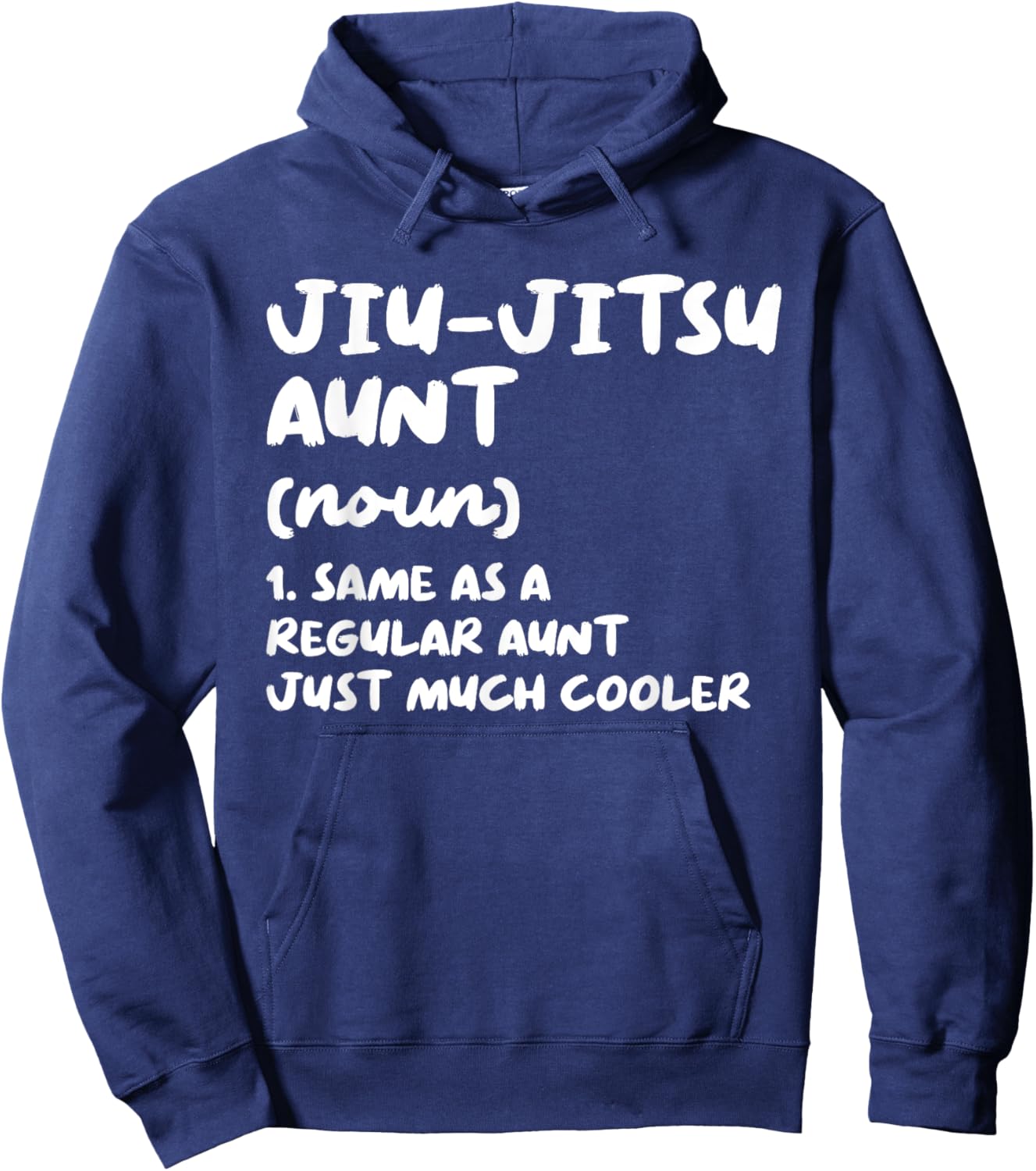 Jiu-Jitsu Aunt Definition Funny Sports Martial Arts Hoodie - Hoodie | Navy
