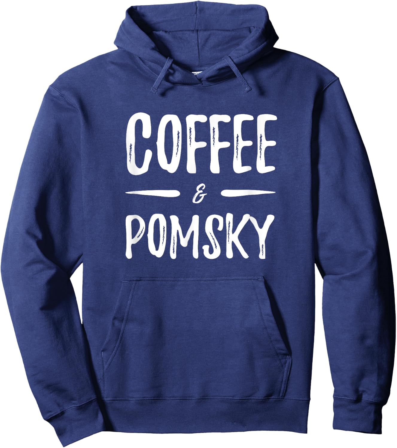 Pomsky Coffee Drinker Funny Dog Mom Gift Hoodie - Hoodie | Navy
