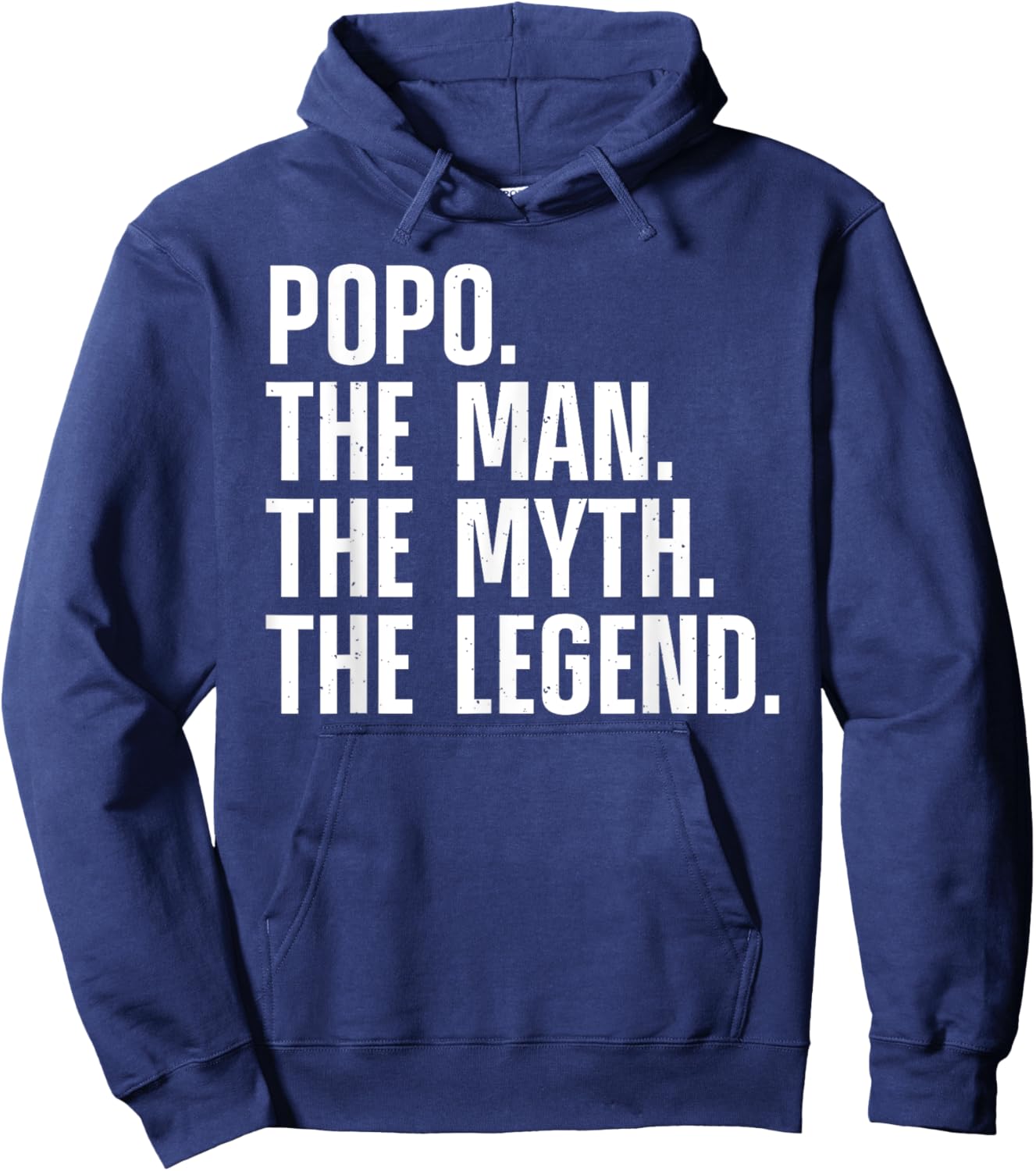 Best Popo Design For Grandpa Grandfather From Grandkids Popo Hoodie - Hoodie | Navy