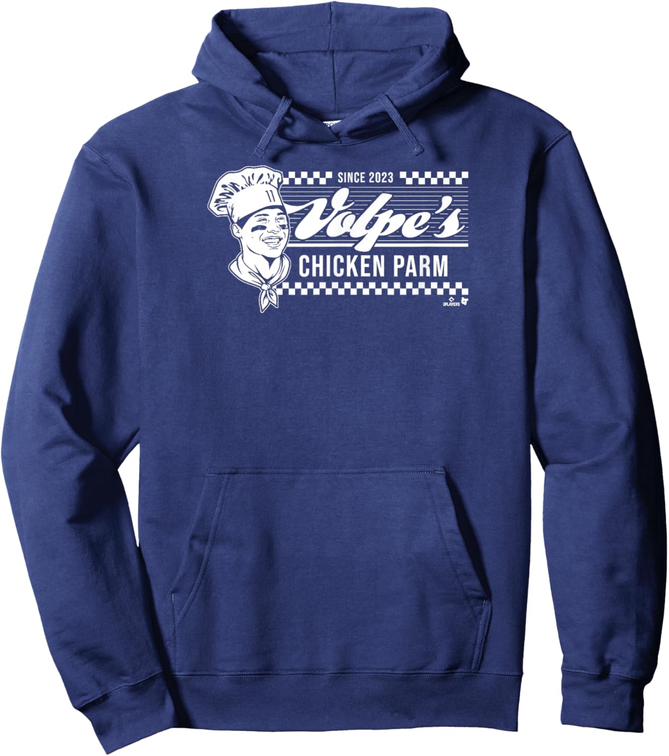 Anthony Volpe - Chicken Parm - New York Baseball Hoodie - Hoodie | Navy
