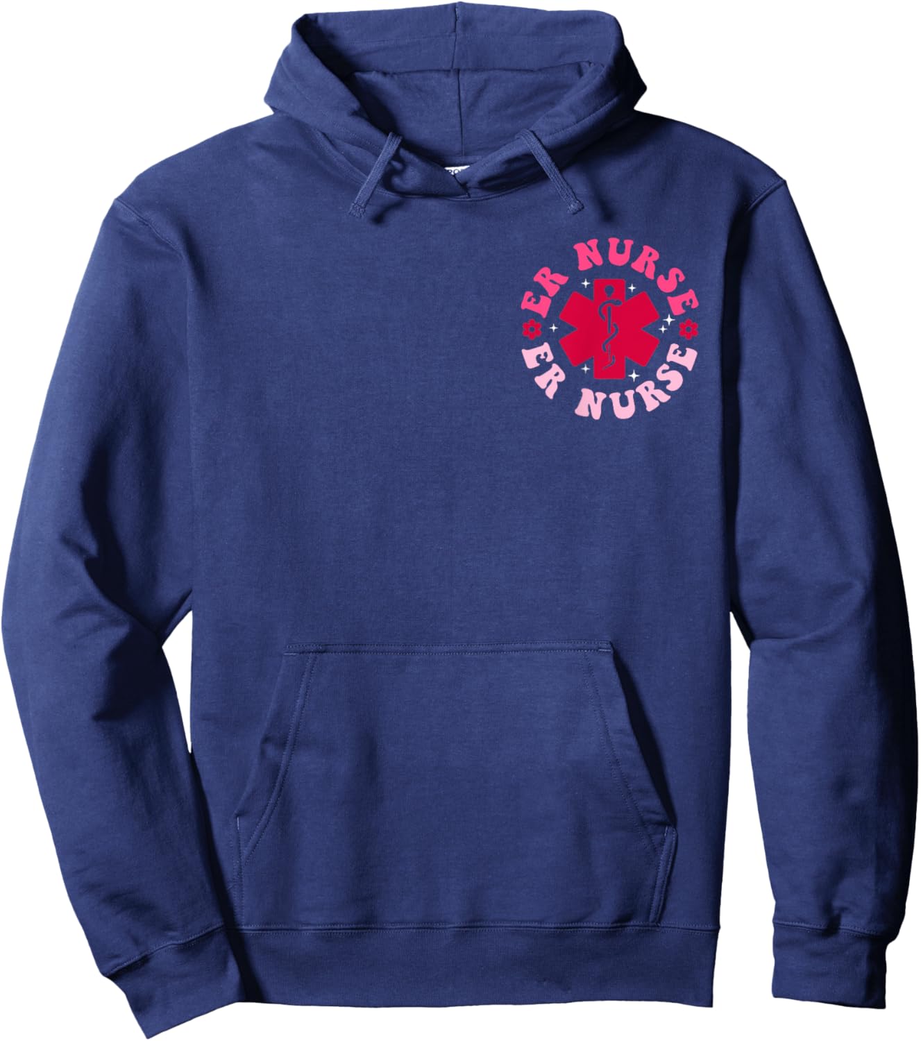 ER Nurse shirts ER RN Emergency Department 2-sided Hoodie - Hoodie | Navy