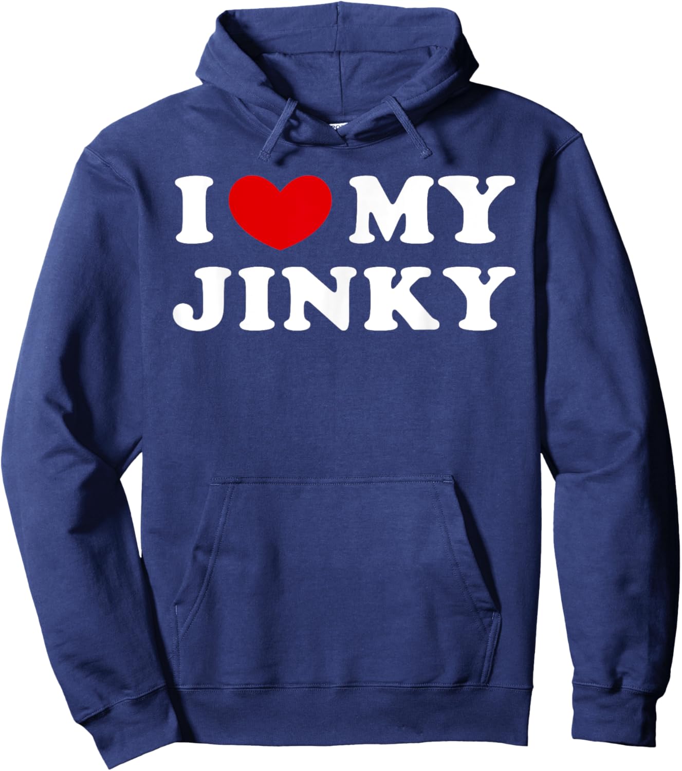 I Love My Jinky, I Heart My Jinky Hoodie - Hoodie | Navy