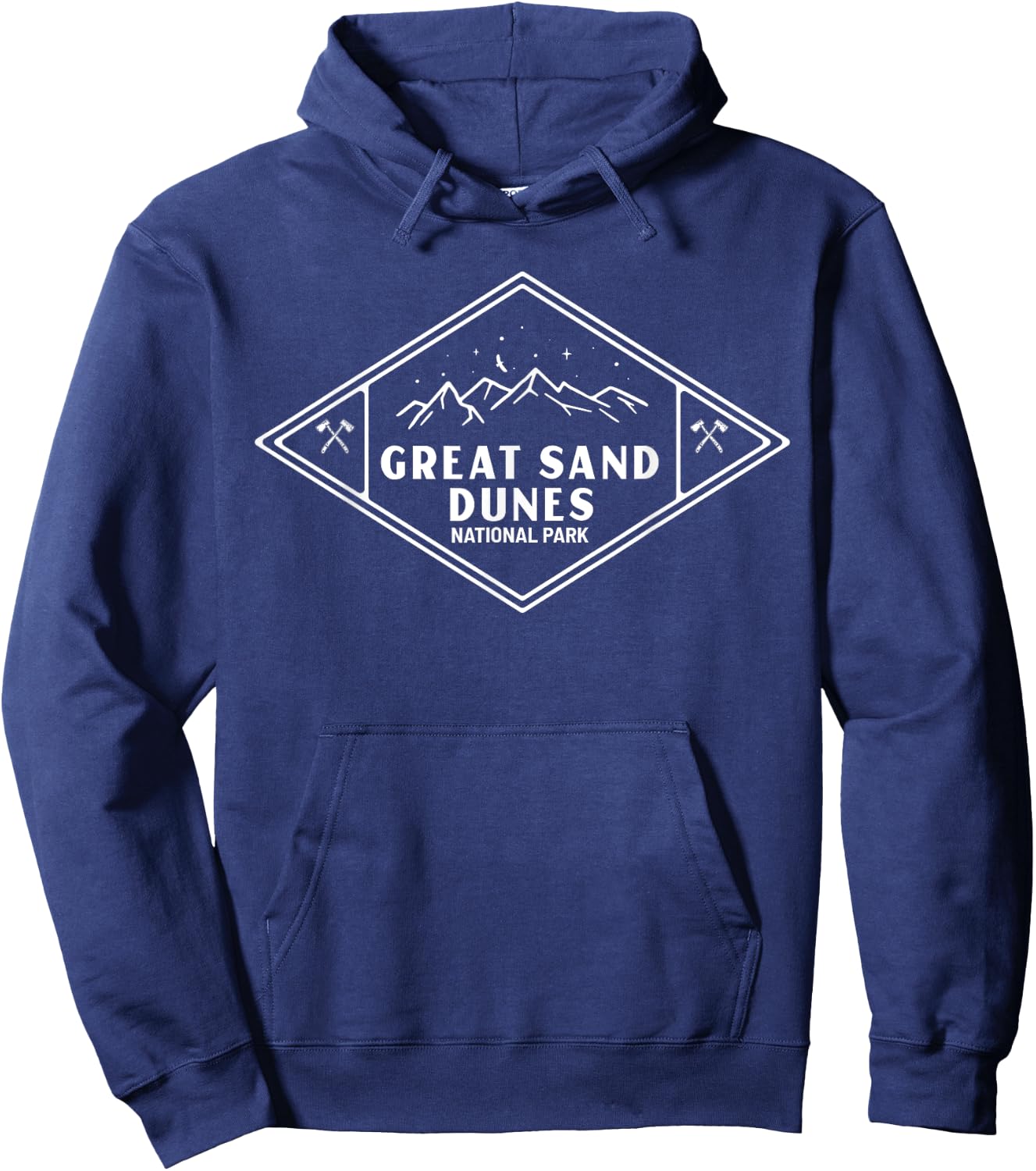 Great Sand Dunes National Park Explore Adventure Camp Hoodie - Hoodie | Navy