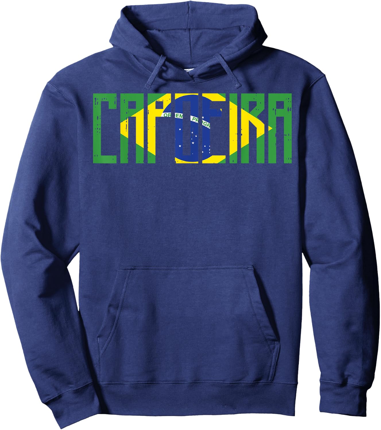 Capoeira Brazil Flag Vintage Dance Martial Arts Fighter Gift Hoodie - Hoodie | Navy