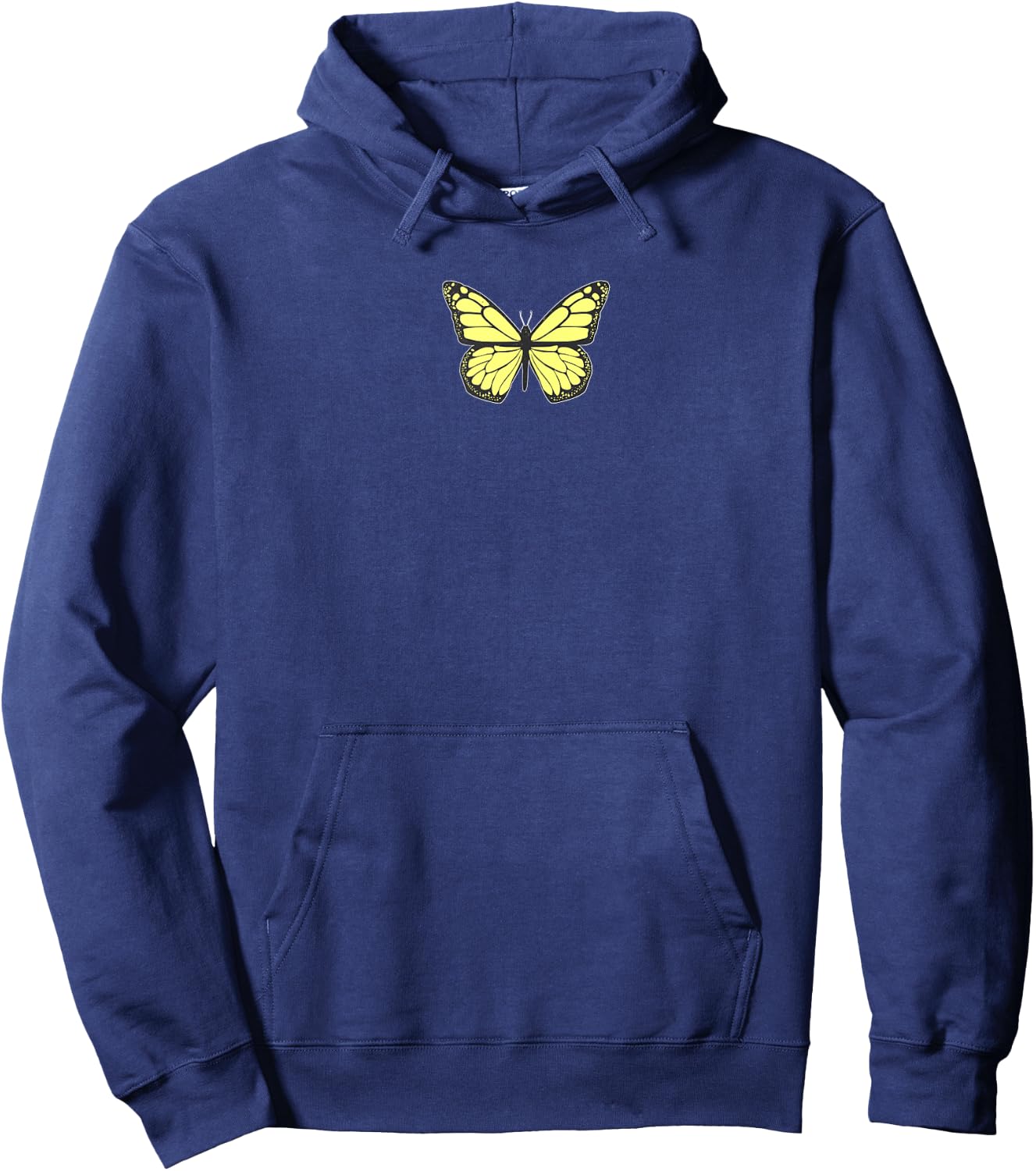 Yellow Butterfly Aesthetic Clothing Soft Grunge Girls Women Hoodie - Hoodie | Navy