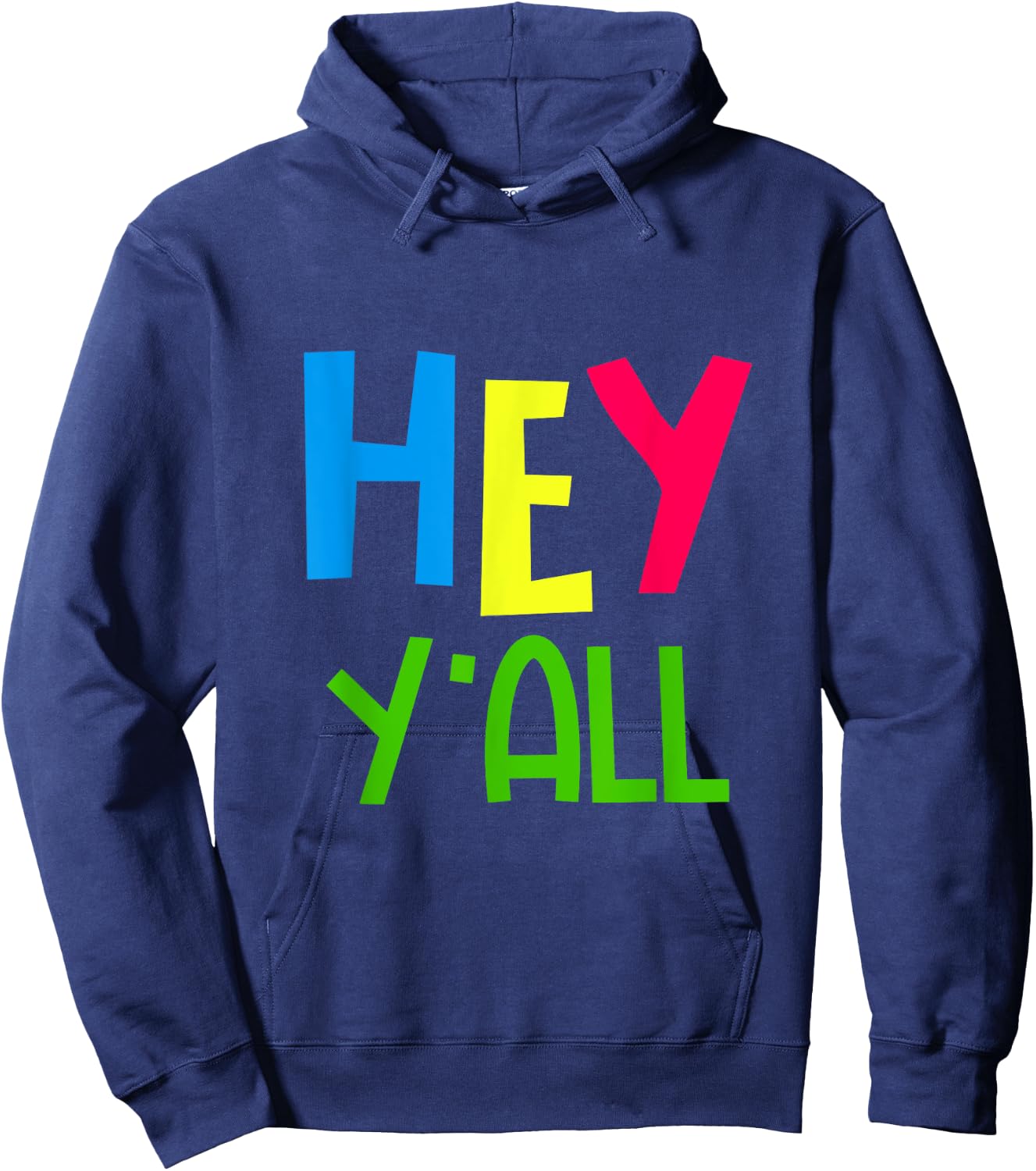 GGT Southern Hey Yall Georgia Texas Alabama Friendly Hoodie - Hoodie | Navy