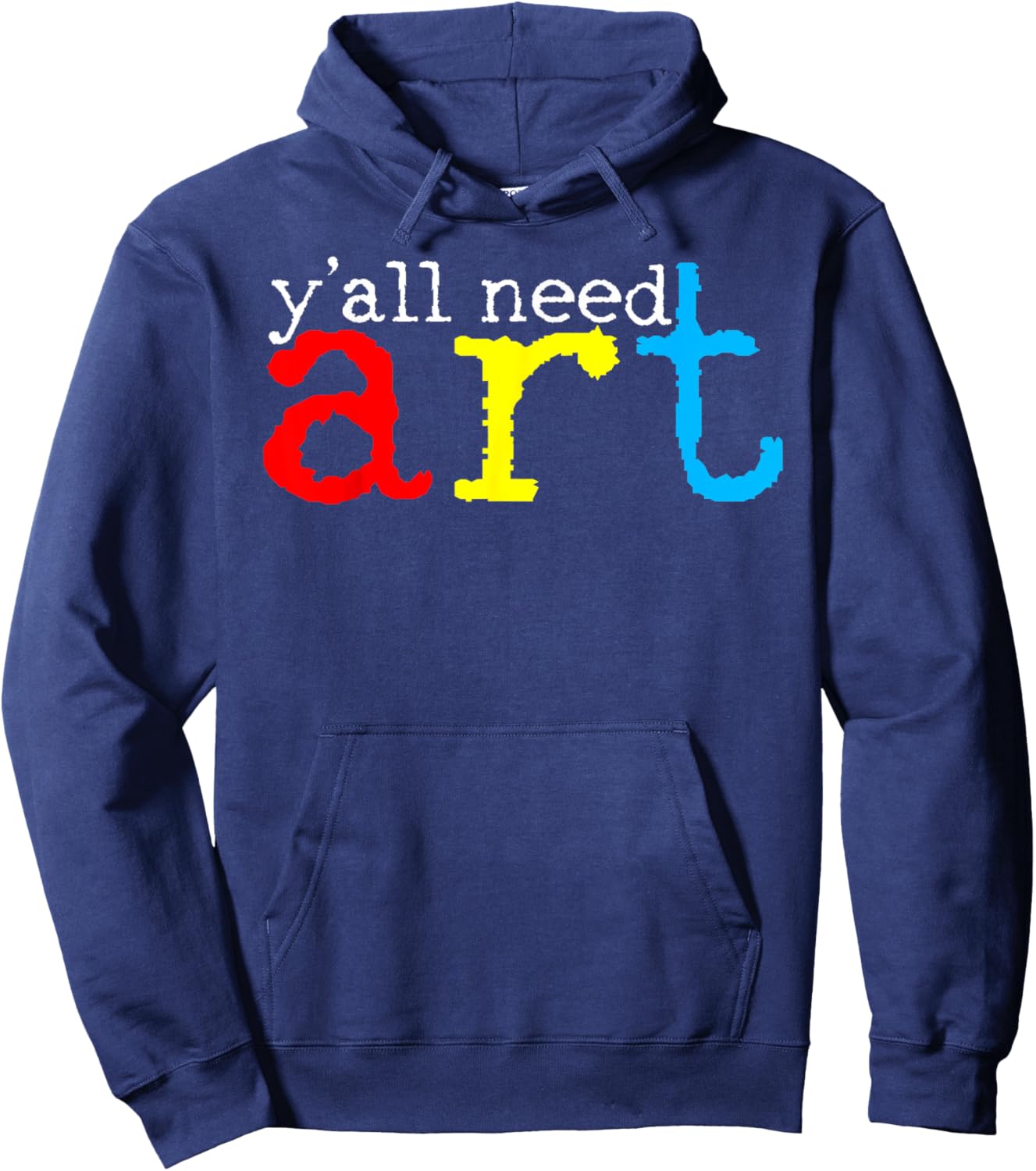 Funny Yall Need Art Teacher Back To School Retro Teaching Hoodie - Hoodie | Navy