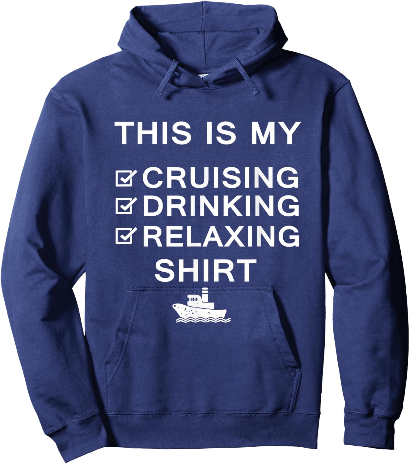 This Is My Cruising Drinking Relaxing Funny Cruise Hoodie - Hoodie | Navy