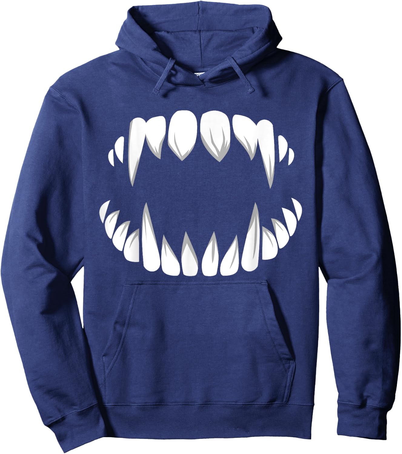 Vampire Teeth Dracula Fangs Halloween Monster Costume Outfit Hoodie - Hoodie | Navy