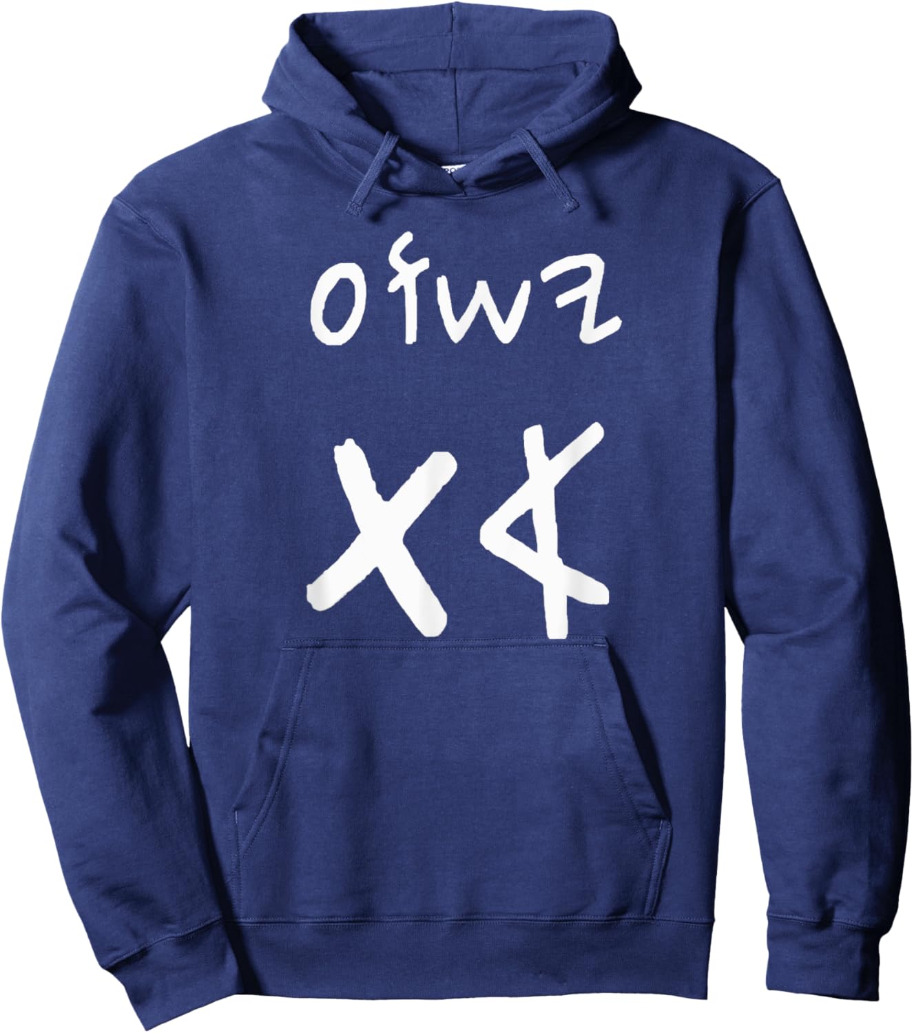 Yeshua Aleph Tav Jesus First Last in Paleo Hebrew Hoodie - Hoodie | Navy