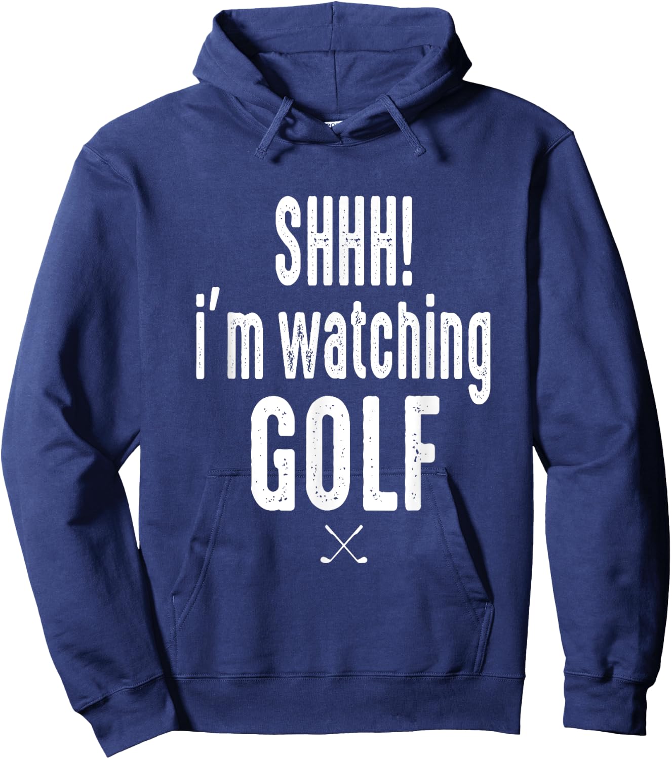 Masters and Chill SHHH Im Watching Golf Funny Golf Fan Hoodie - Hoodie | Navy