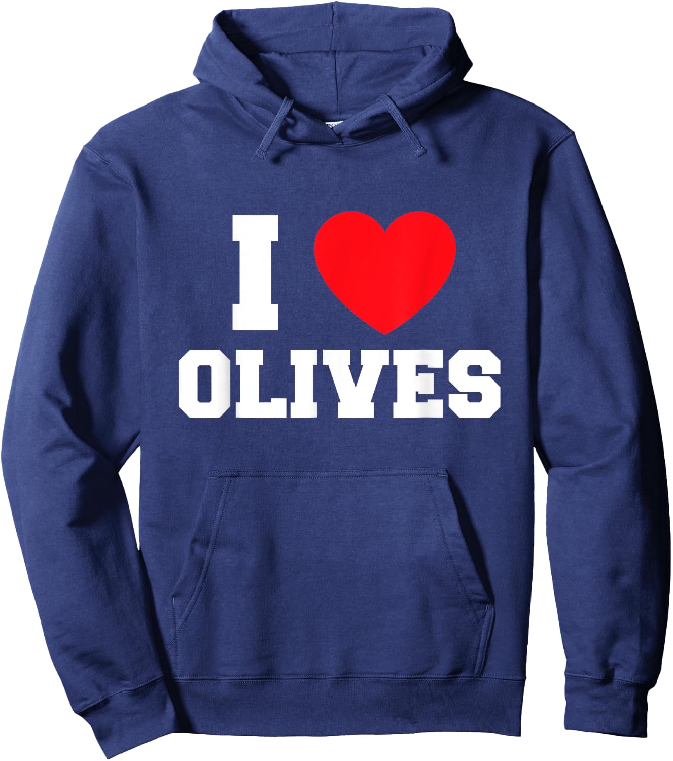 I Love Olives Hoodie - Hoodie | Navy