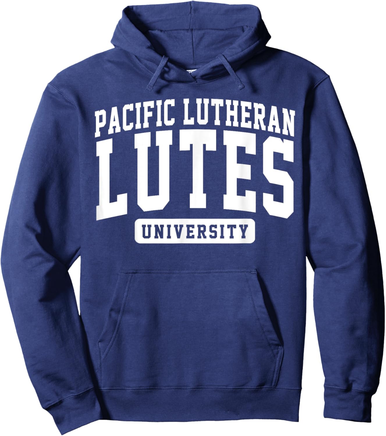Pacific Lutheran University Lutes Arch Vintage Classic Hoodie - Hoodie | Navy