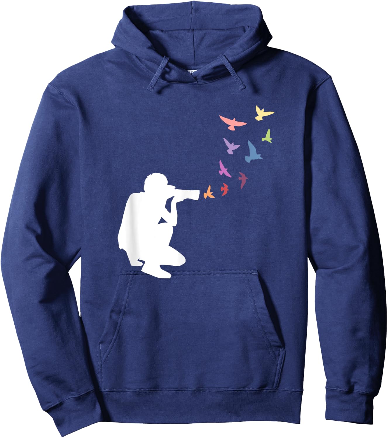 Photography nature birds on camera Hoodie - Hoodie | Navy