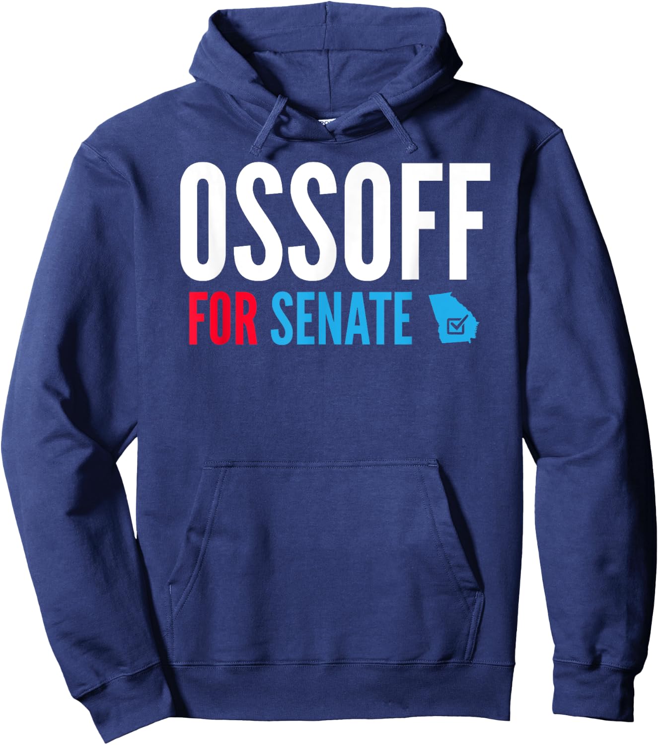 Jon Ossoff for Senate Georgia Runoff Vote Hoodie - Hoodie | Navy