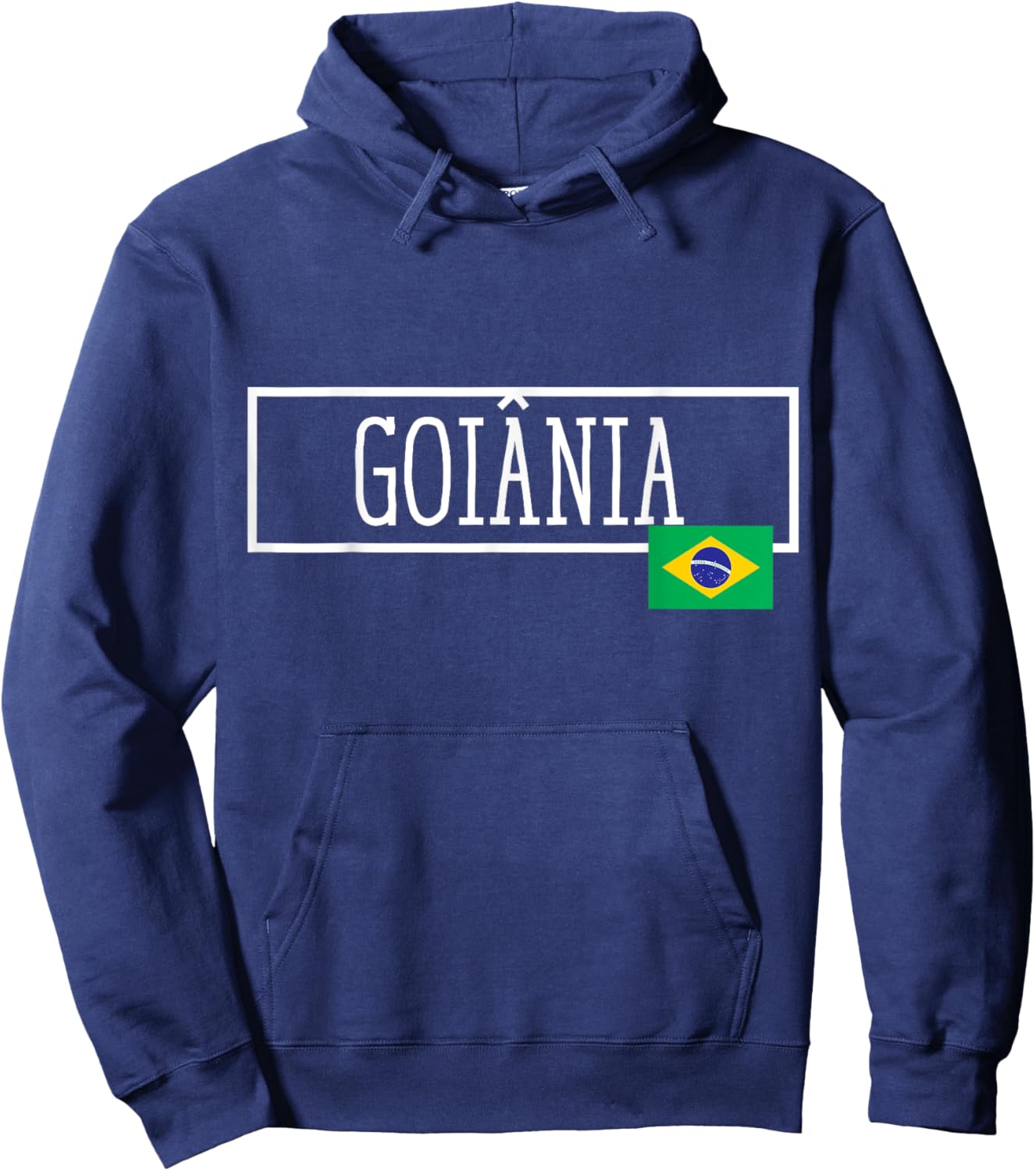 Goiania Brazil Country City Brazilian Fun Women Men Gag Hoodie - Hoodie | Navy