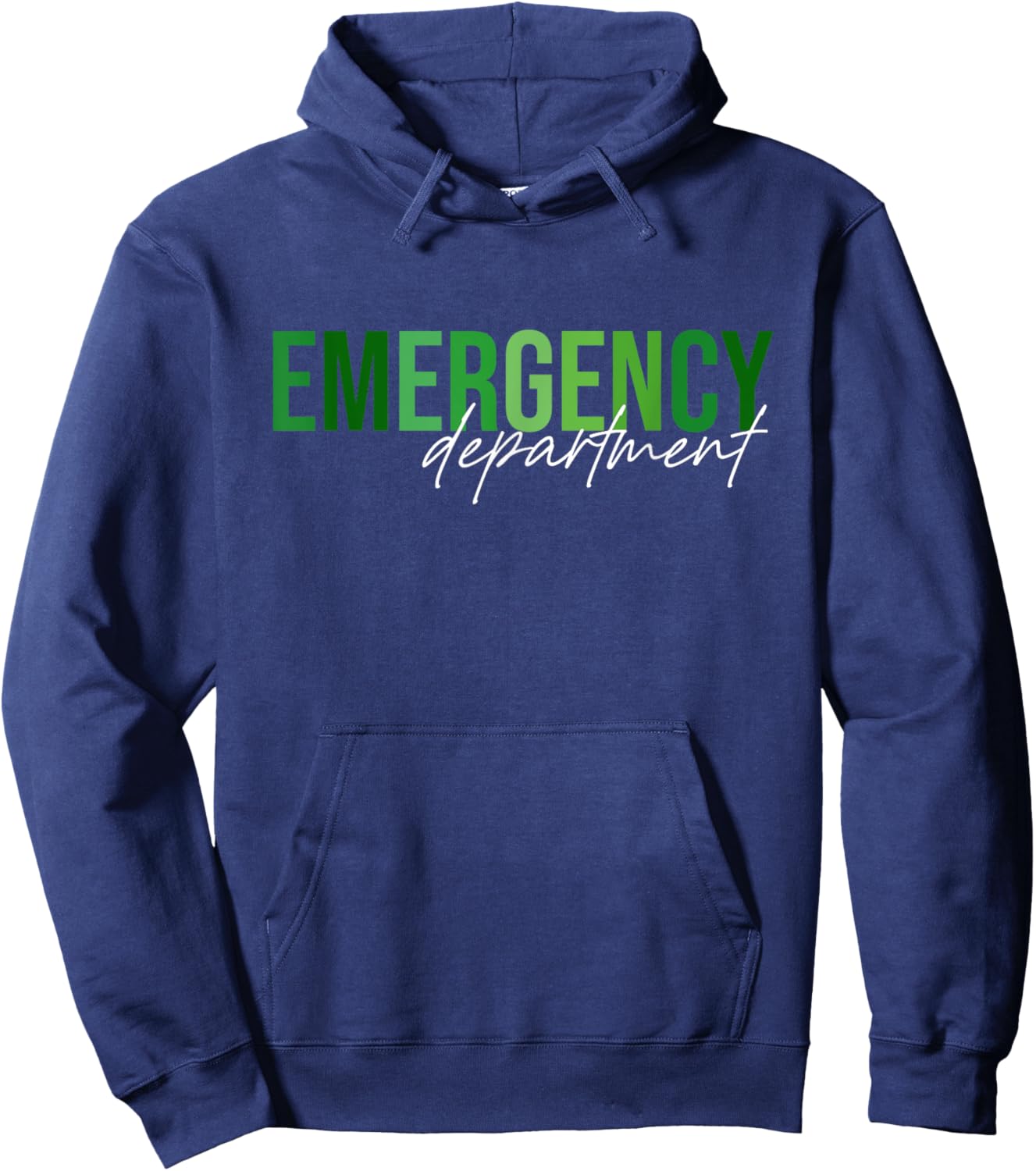 Emergency Department St Patricks Day Emergency Room Nurse Hoodie - Hoodie | Navy