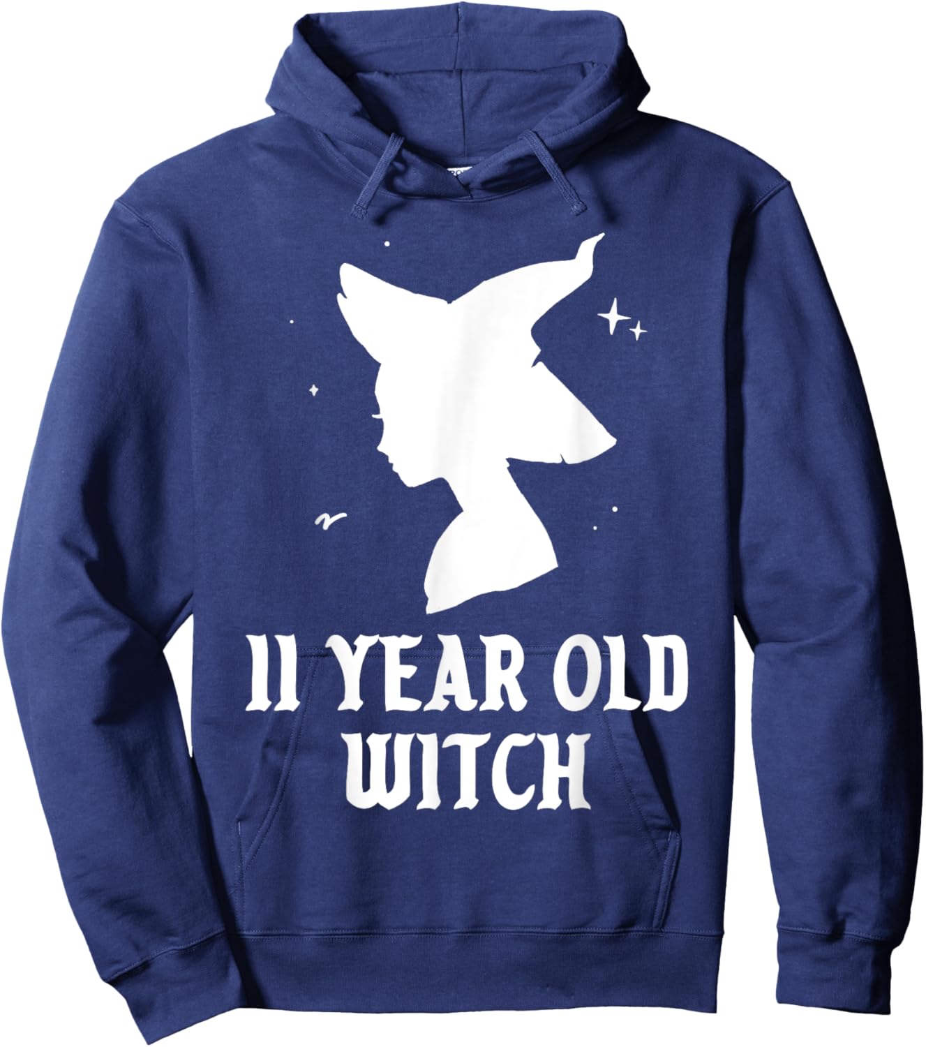 11 Year Old Witch Birthday Party Theme Halloween Costume Hoodie - Hoodie | Navy