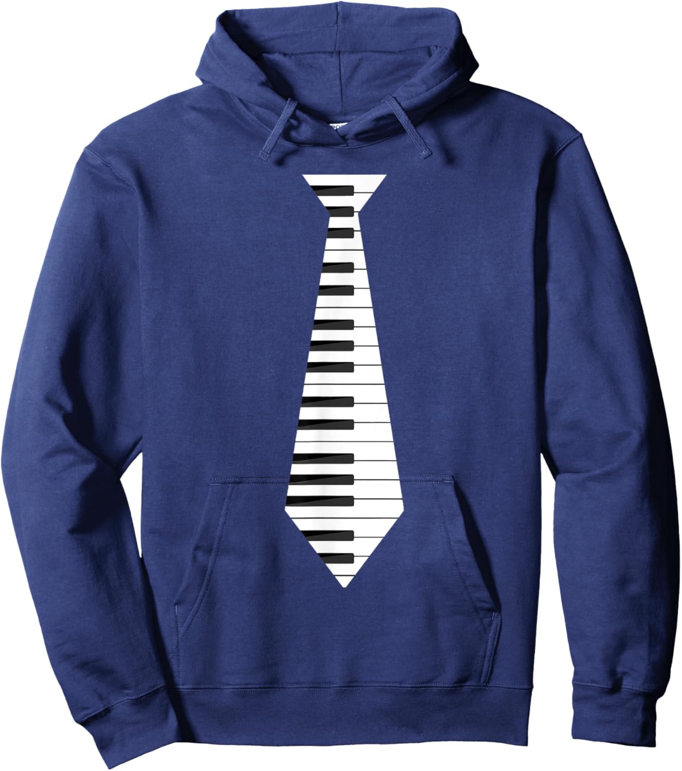 Musicians Piano Keyboard Necktie : & Graphic Hoodie - Hoodie | Navy