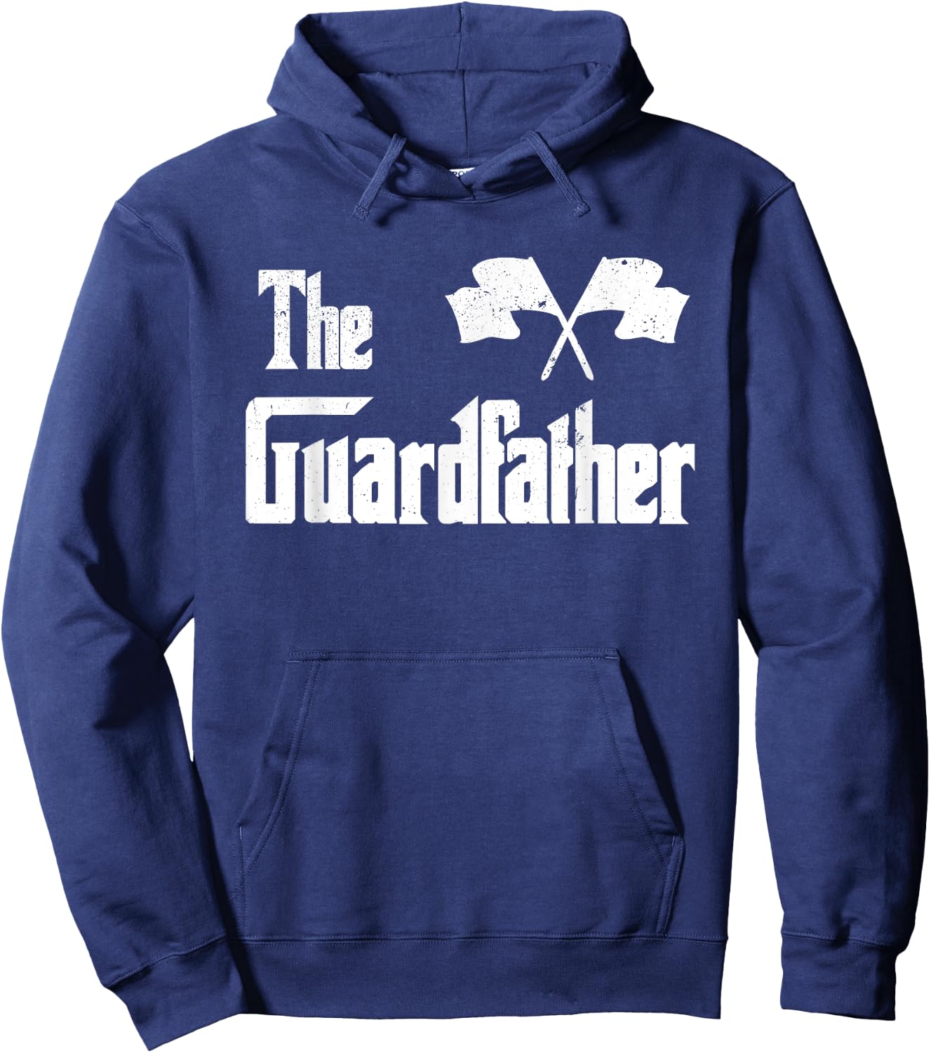 The Guardfather Funny Meme Colour Guard Proud Dad Colorguard Hoodie - Hoodie | Navy