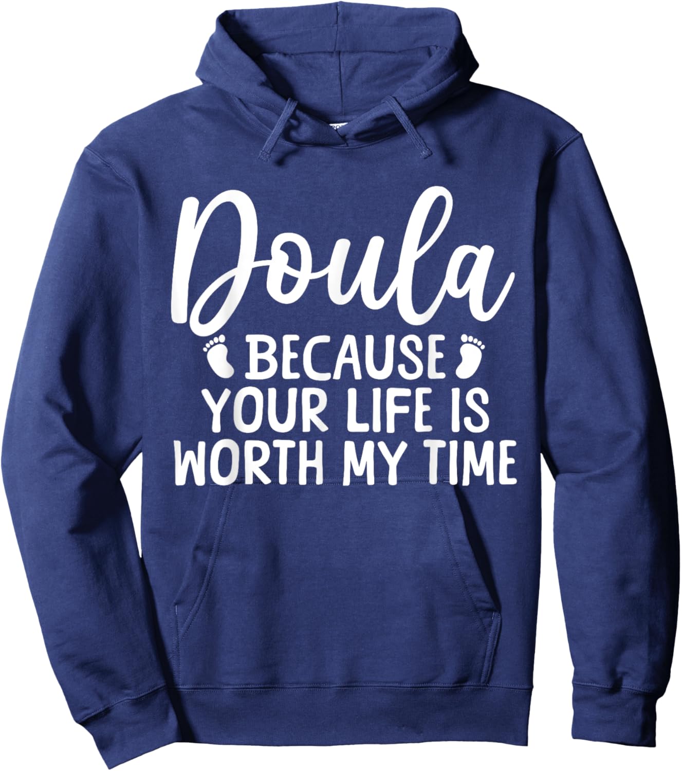 Cool Doula Design Mom Midwife Birth Worker Doula Hoodie - Hoodie | Navy