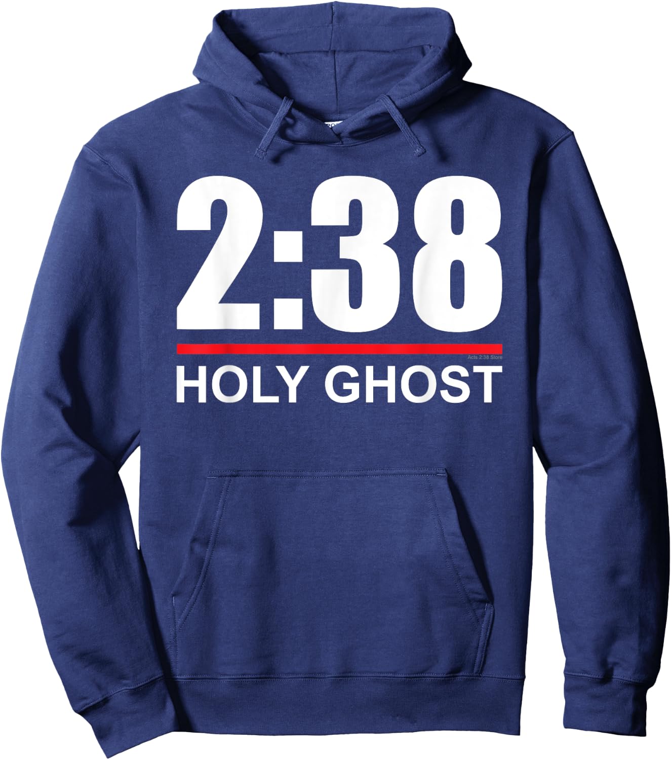 Acts 2:38 - Holy Ghost - Pentecostal Apostolic Hoodie - Hoodie | Navy