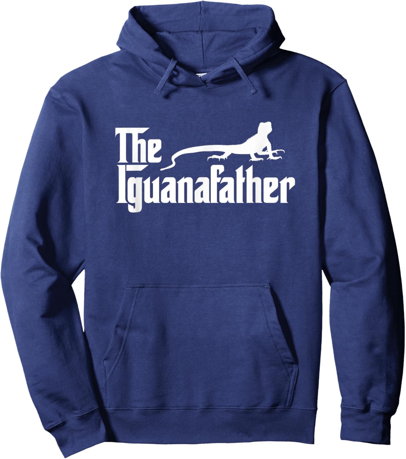 Iguana Father Lizard | Iguana Dad Funny Hoodie - Hoodie | Navy