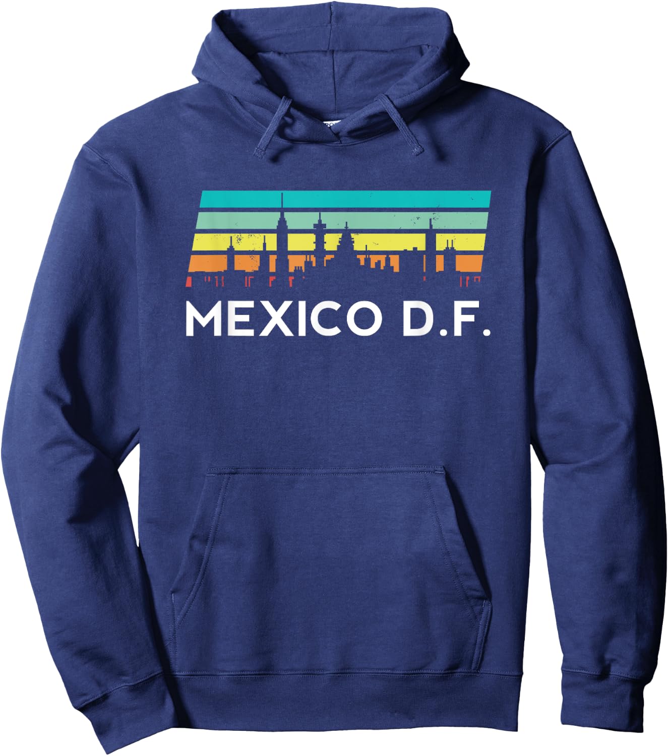 Mexico DF Retro Mexican Peso Ciudad Districto Federal Guey Hoodie - Hoodie | Navy