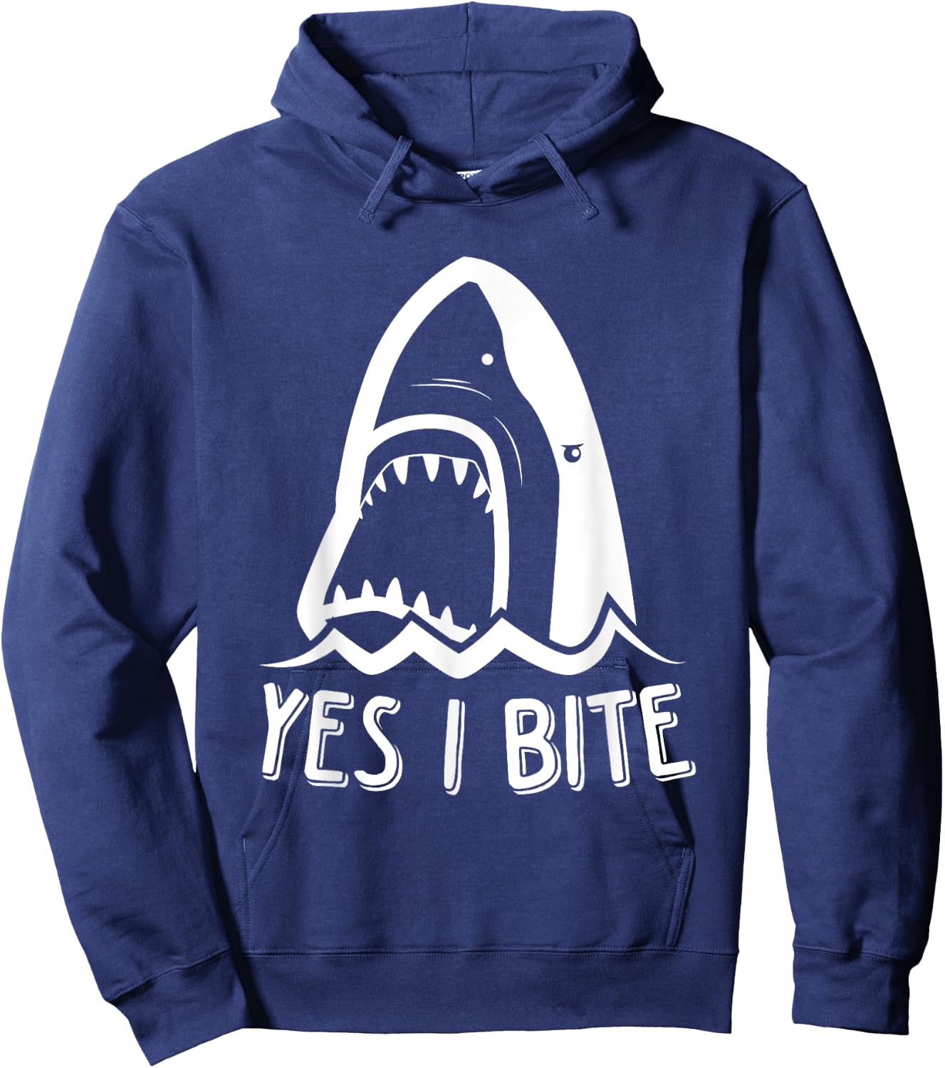 Funny Week Of The Shark Yes, I Bite Shark Kids Hoodie - Hoodie | Navy