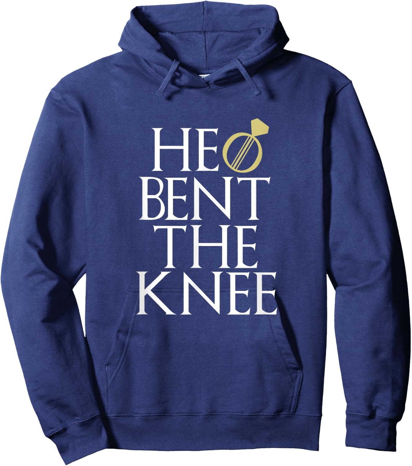 He Bent The Knee Bride Engagement Wedding Men Women Gift Hoodie - Hoodie | Navy