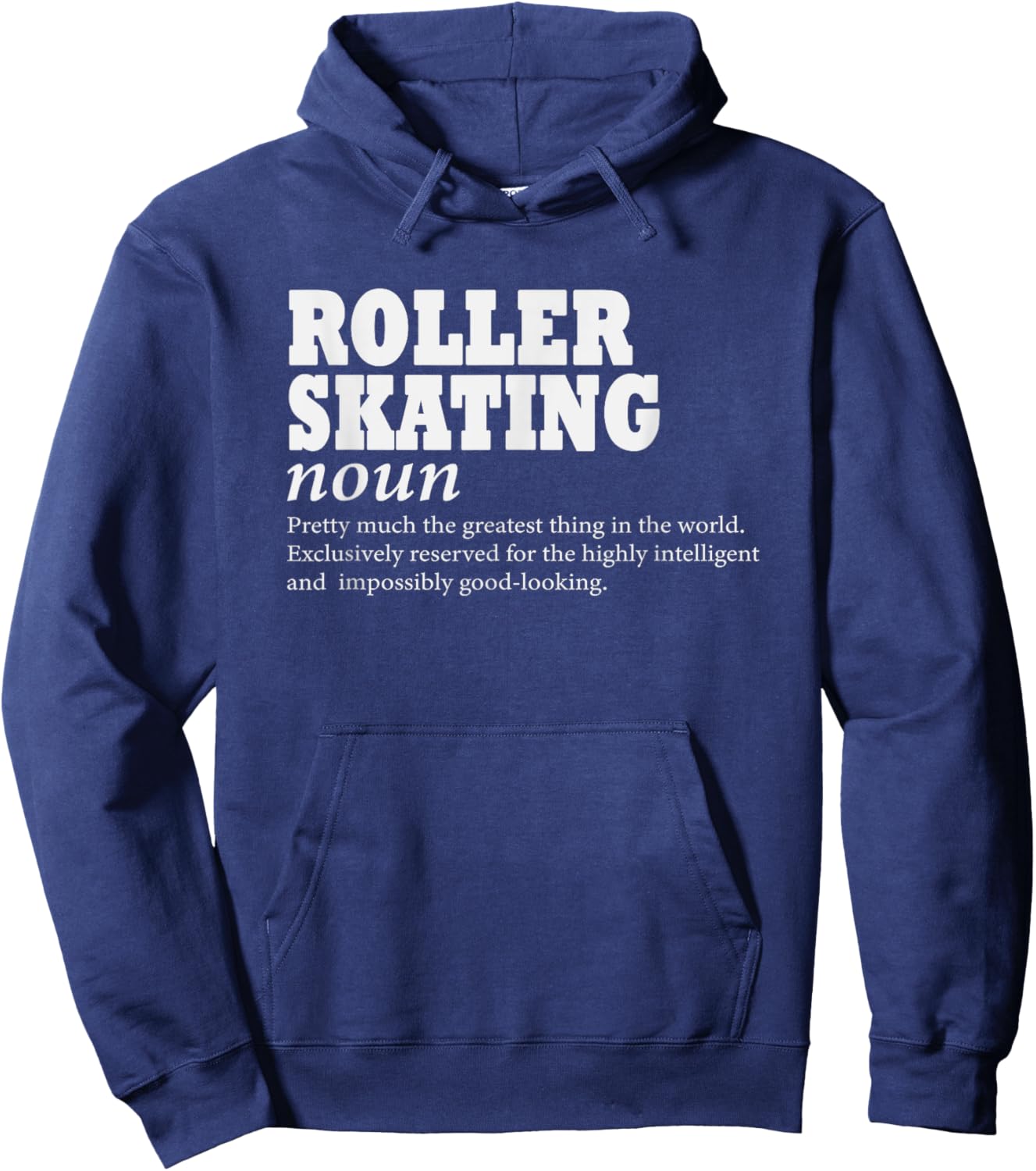 Roller Skating Definition Love To Skate Funny Roller Skating Hoodie - Hoodie | Navy