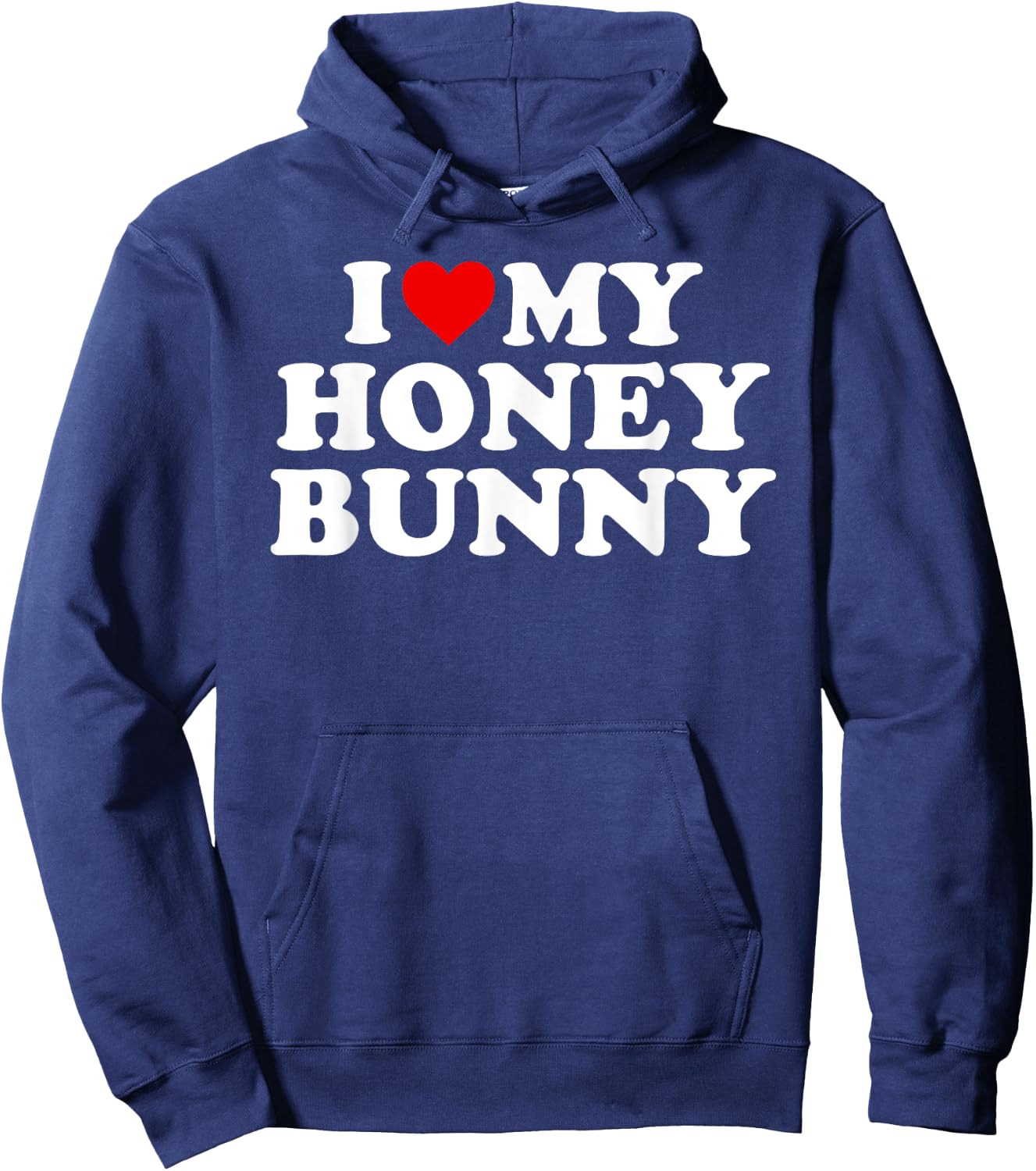 I Love My Honey Bunny Hoodie - Hoodie | Navy