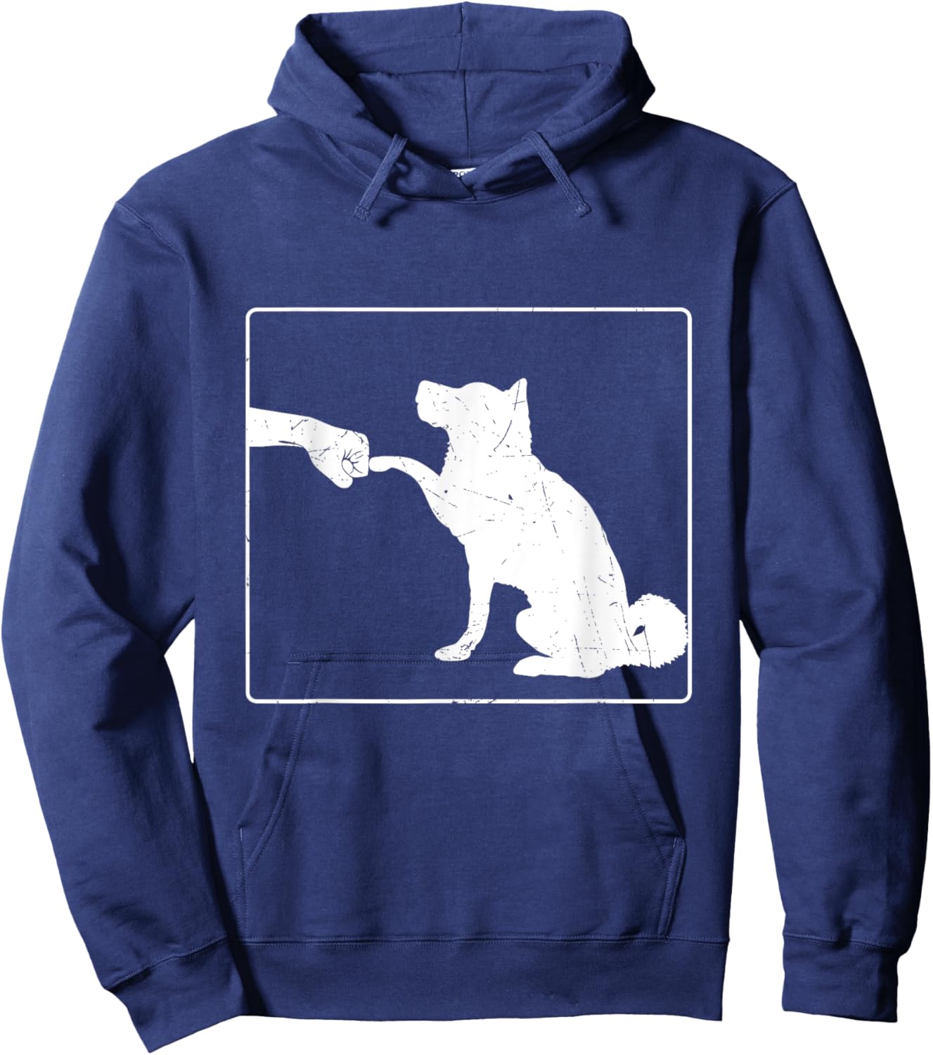 Dog Fist Bump Best Friend Dog Lover Women Girls Kids Hoodie - Hoodie | Navy