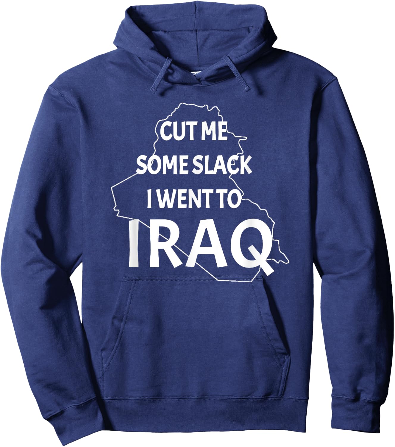 Iraq War Veteran Patriotic OIF Funny Vet Women Men Hoodie - Hoodie | Navy